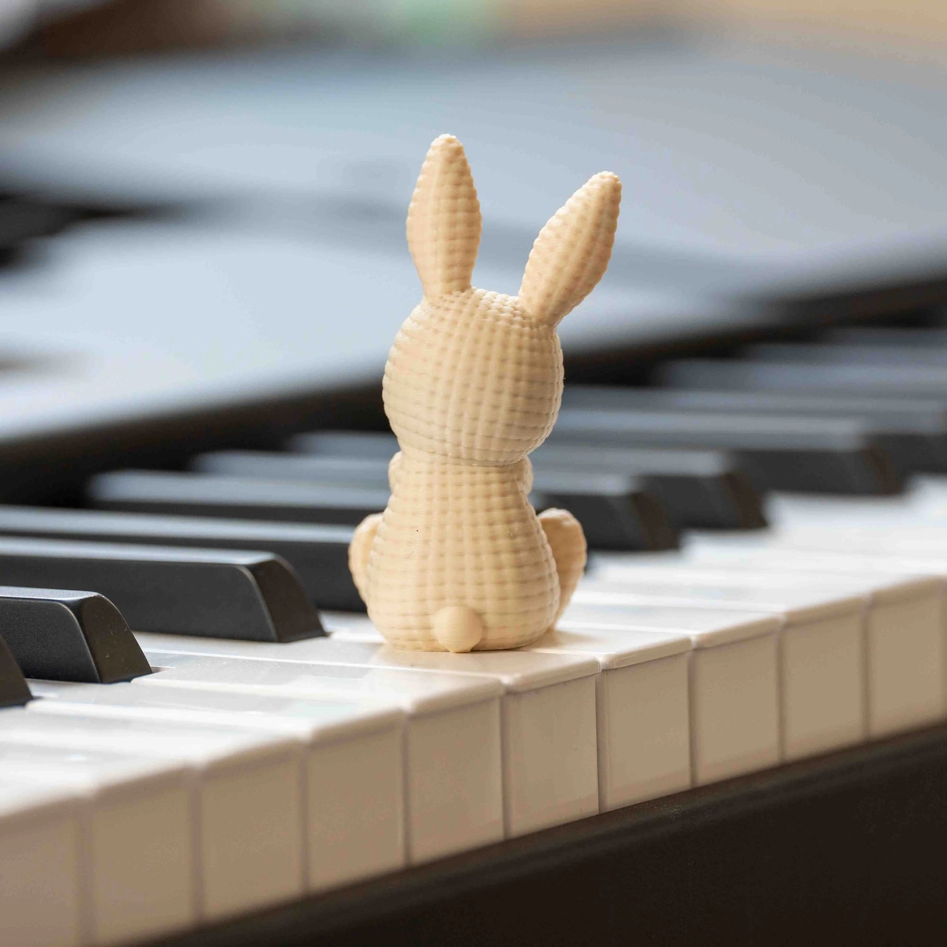 Mama-Häschen mit Baby in Strickoptik